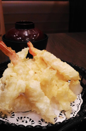 Japanese Cuisine - Tempura Shrimps (Deep Fried Shrimps)の写真素材