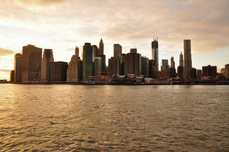 Manhattan Financial Districtの写真素材