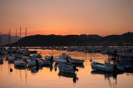 sunset at Lericiのeditorial素材