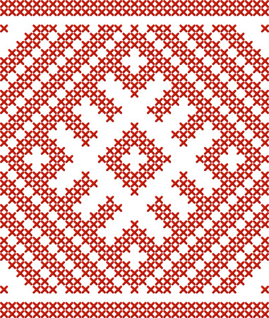 Belarusian traditional embroidered patternのイラスト素材