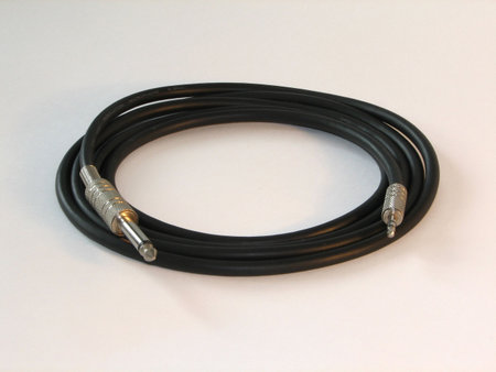 Guitar/instrument cable on white