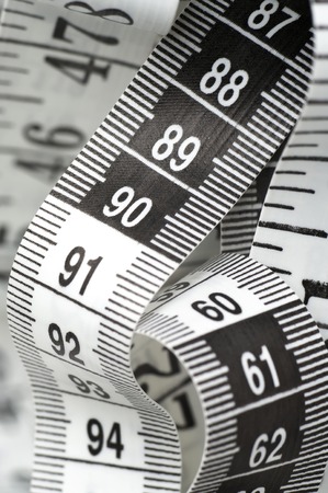Black And White Centimeter In Macro With Numbers 90 And 60の写真素材