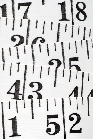 Black And White Centimeter In Macro With Numbers 90 And 60の写真素材
