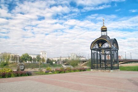 Belfry Of Orthodox Church Of The Annunciation In Vitebsk Belarusの写真素材