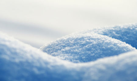 Fluffy Snowdrift In Cold Winter Dayの写真素材