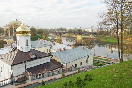 Svyato-Duhov Monastery In Vitebsk Belarus Western Dvina Riverの写真素材