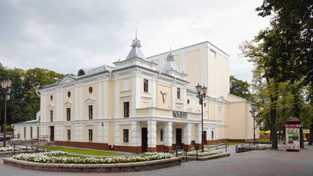 Old Puppet Theatre Building in Grodno Belarus municipal propertyのeditorial素材