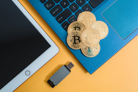 Bitcoin transaction with devices.