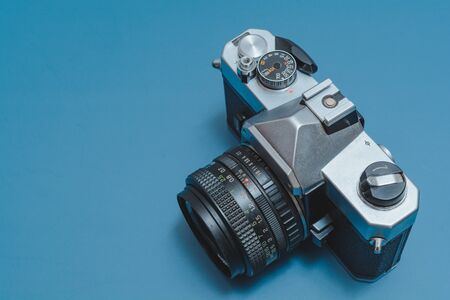 An old 35mm SLR cameraの写真素材