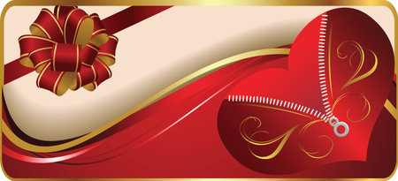 beautiful heart for Valentine's Dayのイラスト素材