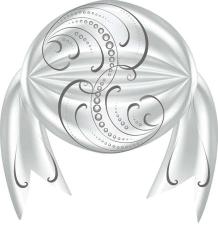 abstract white silk background. Gray silk fabricのイラスト素材