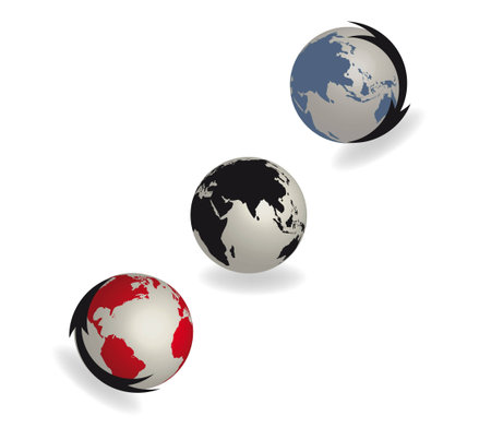 Illustration: original globe elements-spheresのイラスト素材