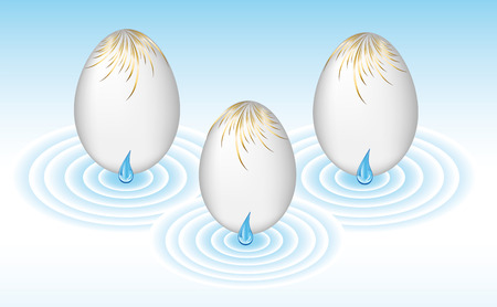 Easter eggs for a holidayのイラスト素材
