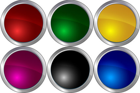 illustration: multi-colored circlesのイラスト素材