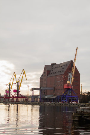Workshop in the port on the waterfront