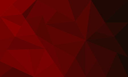 Intense red dark low poly background with bold geometric patterns. Ideal for impactful designs, presentations, and digital art.のイラスト素材
