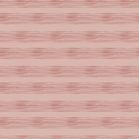 Horizontal striped hand drawn seamless vector pattern. Abstract lines surface print design for decorating backgrouds, cards, stationery, packaging, textiles. Great for basic coordinates and texturing.のイラスト素材