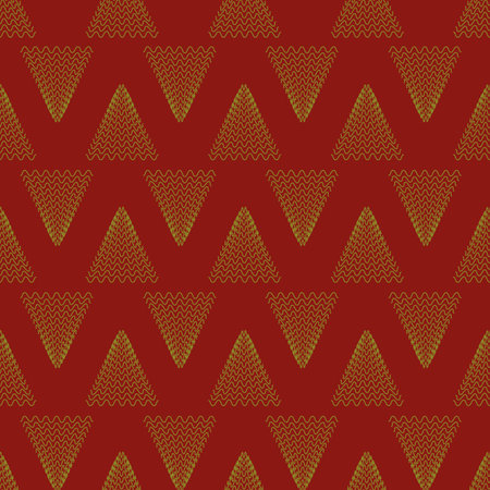 Simple christmas trees seamless vector pattern. Holiday surface print design for fabrics,...