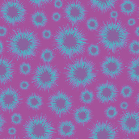 Tie dye style bright seamless vector pattern. Vibrant fun surface pritn design for fabrics,...