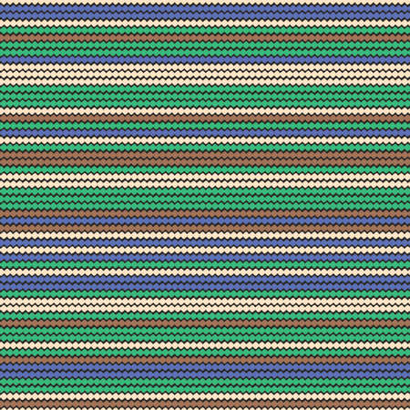 Horizontal striped knitted fabric seamless vector pattern. Surface print design for fabrics, stationery, scrapbook paper, gift wrap, textiles, backgrounds, and packaging.のイラスト素材