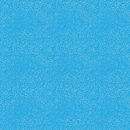 abstract vermicular seamless vector pattern in blueのイラスト素材