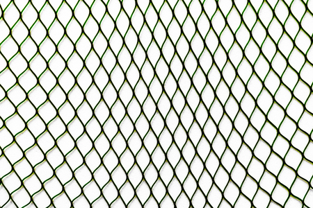 Black net placed vertically on the white soft background surfaceの写真素材