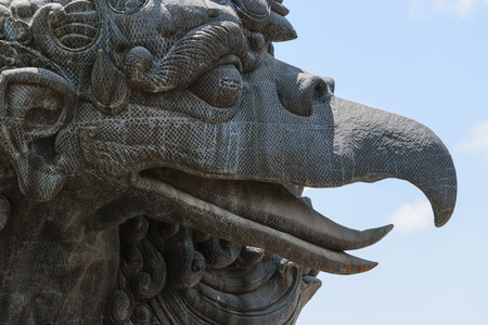 Bali, Indonesia 10 OCT 2018. Mythical bird Garuda at Garuda Wisnu Kencana parkのeditorial素材