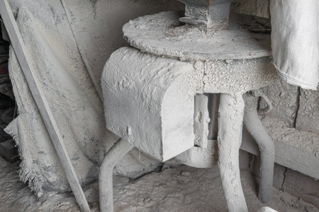 Part of dusty from flour and dust portable electric grains crusher for farm