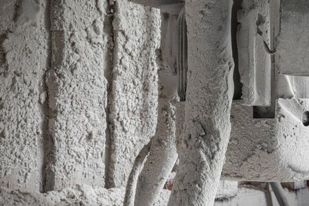 Part of dusty from flour and dust portable electric grains crusher for farmの写真素材