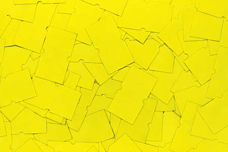 Abstract background of yellow price tag stickers with copy spaceの写真素材