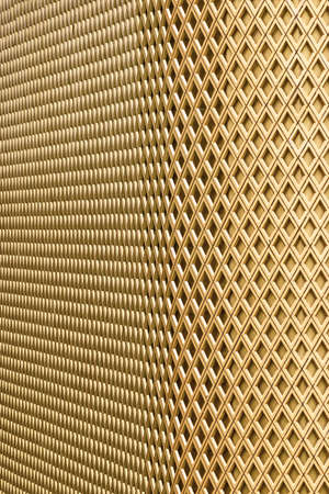 Abstract background of metallic rhombus golden shape elements wallの写真素材