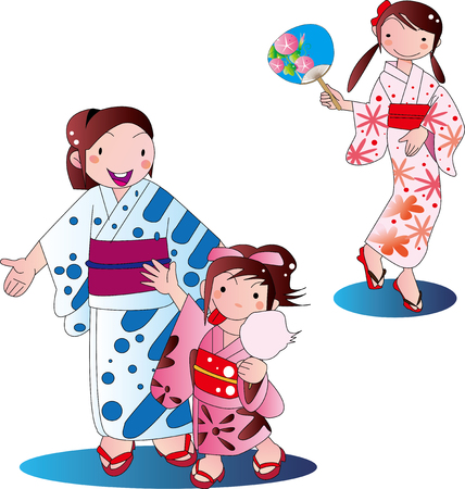 Summer festival in Japanのイラスト素材