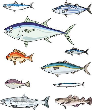 Delicious fishのイラスト素材