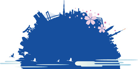 Background of Japan Tourismのイラスト素材