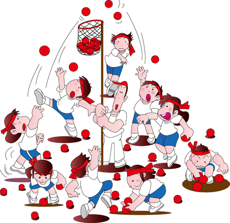 Ball entrance of the athletic meetのイラスト素材