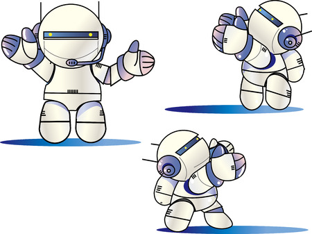 robot buildのイラスト素材