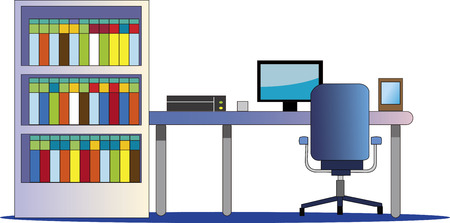 Office deskのイラスト素材