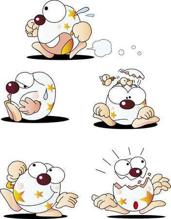Egg characterのイラスト素材