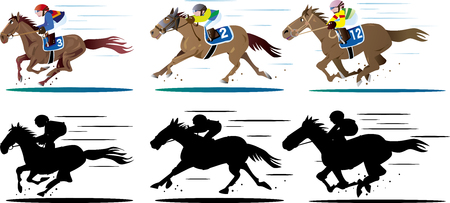 Horse racing 06のイラスト素材