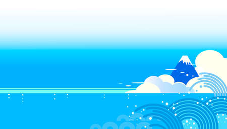 Japan  seaのイラスト素材