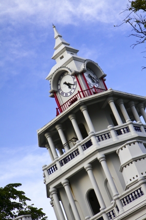 Roman clock tower in the middle of Bangkok, Thailand の写真素材