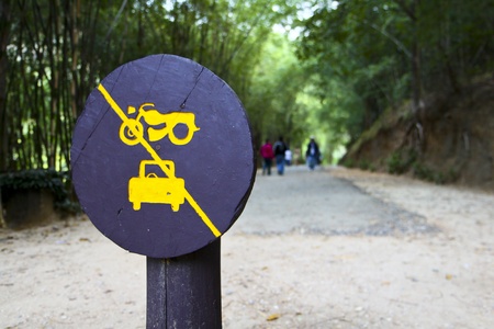 Not allowed sign for the motorbike and carの写真素材