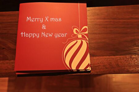 Gift card for christmas and new year festivalの写真素材