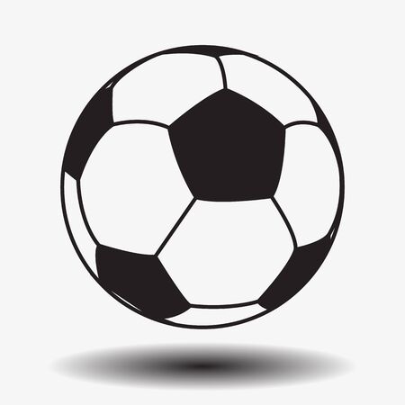 Football. Soccer. Leather soccer ball isolated on white background.のイラスト素材