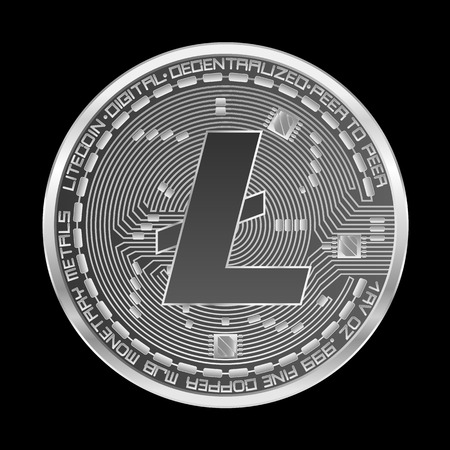 Silver coin icon.のイラスト素材
