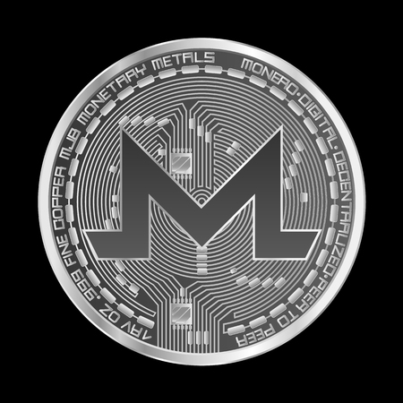 Silver coin icon.のイラスト素材