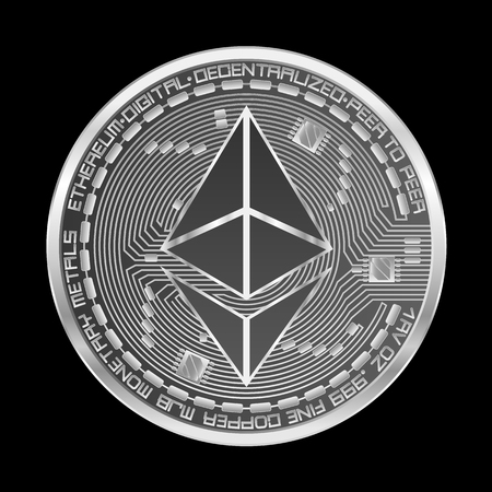 Silver coin icon.のイラスト素材