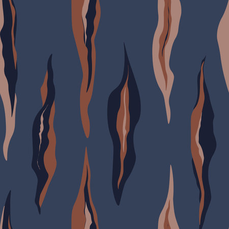 Modern minimalist seamless pattern in natural colors. Trendy abstract print. Fashionable template for design of textile, wallpaper, home decorのイラスト素材