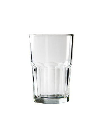 Empty glass isolated on white background. Closeupの写真素材