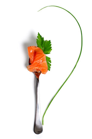 Food Still Life Fish and Greenの写真素材